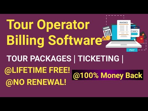Easy Lifetime Tour Operator or Tour and Travel Billing  Software Intro