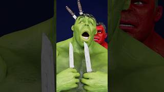green hulk VS red hulk..!😱 #shorts