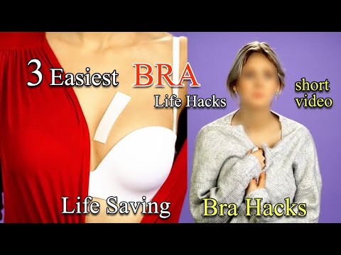 3 Life Saving Bra Hacks for girls || #DIY #shorts