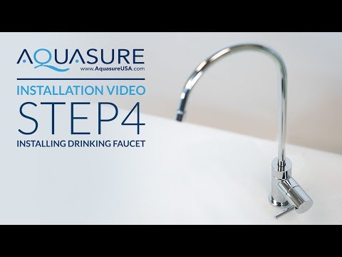 Aquasure Premier Series Installation - Step 4 Drinking Water Faucet Installation