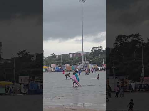 Dad's love♥️#cyclone #fengalcyclone #randomclips #marinabeach #love #nature #sky
