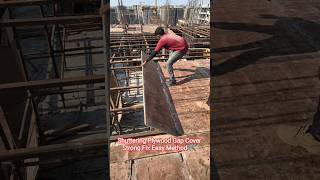 Shuttering Plywood Gap Cover Strong Fix Easy Method 🛠️ #shuttering #carpenter #plywood #workskills