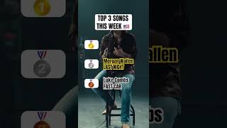 Here are the Top 3 songs 🥰 #shorts #hot100 #music #charts #viral #2023