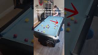 Have you ever seen this before?? #billiards #8ballpool #ultimatepool #blackball #break #trickshot