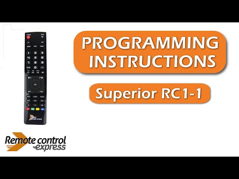 Programming my remote Superior RC1-1