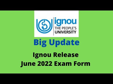 Ignou Release June Exam Form 2022 || Ignou Exam Form || #ignou#examform