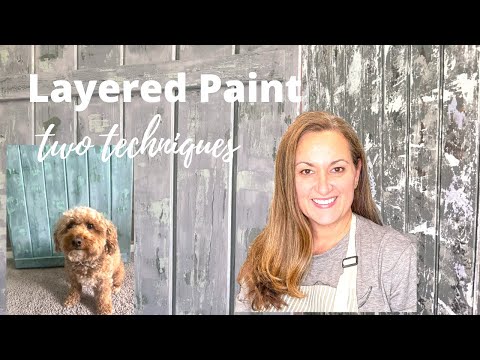 Two Layered Paint Techniques | Make New Wood Look Old