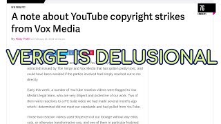 The Verge abuses YouTube copyright system against Lyle