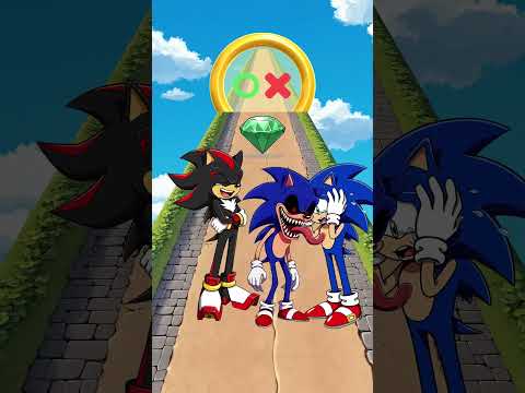 Sonic vs. Shadow! New Kiss Run Epic Funny Challenge! #sonic #shadow #sonicthehedgehog