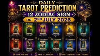 Daily Tarot prediction for 12 zodiac signs | July 2nd, 2026 | #dailyprediction #dailytarot