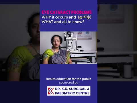 Eye cataract problems - Why it occurs and What and all to know? in தமிழ்