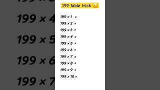 199 table trick !!