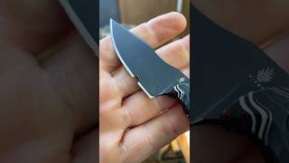 Ouch. Thin 3V vs a nail #shorts #knifestuffwedo #kizerknives #edc #fixedblade
