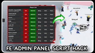 [ NEW ] Admin Panel Script Hack - ROBLOX SCRIPTS - Kick All, Kill All, Bring All, Freeze All