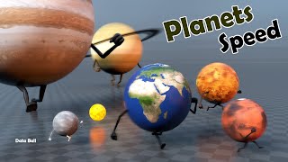 Planets  Speed Comparison | Orbital Velocities of the Planets #speed