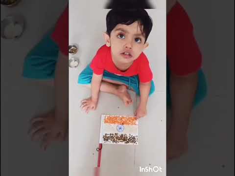 #Independence day  creativity #Kids art for independence day🇮🇳