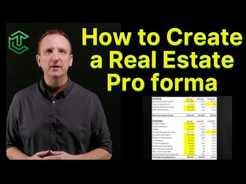 How to Create a Real Estate Pro forma + FREE Download | Part 2 of 2