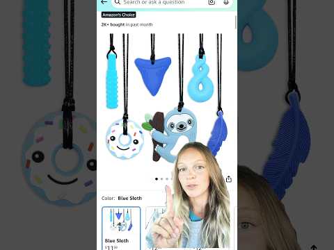 Chewy necklaces are great for oral sensory seeking kids! Find my Amazon Storefront in my bio🦷✨❤️🧠