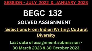 BEGC 132 solved Assignment 2022-23 | IGNOU BEGC 132 SOLVED ASSIGNMENT 2022-23| BAG| IGNOU| ENGLISH