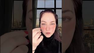 “Soft glam, sharp gaze  KOREAN LOOK 🖤✨ Keeping it effortless with flushed cheeks, winged liner🤎
