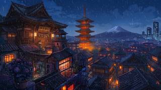 90's Rainy Chill Lofi ☕ Calm Study Music & Stress Relief Beats ☔ Lofi Rain Playlist