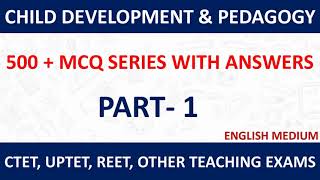 Child Development & Pedagogy MCQ | CDP Multiple Choice Questions | REET & Other Exams | Part -1.
