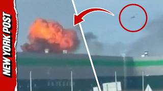 Eyewitness Footage Captures the Moment a Ukrainian Drone Sets Russian Wildberries Warehouse Ablaze