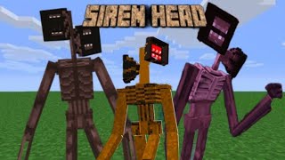 Siren Head Addon evolution || MCPE || Addons