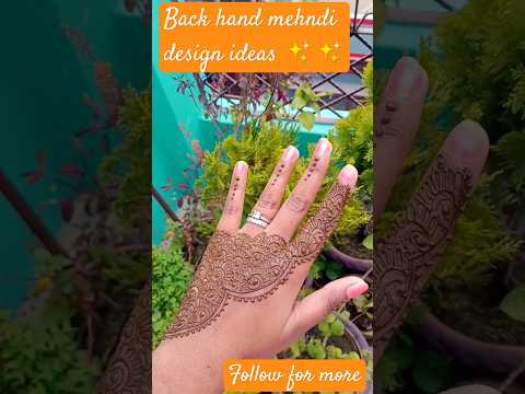 Easy Mehndi design✨#youtubeshorts#shortsfeed#ytshortsindia#mehendidesign#easymehndidesign#mehendiart