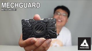 Peakzooc Mech Guard Metal Wallet Review – RFID Blocking + AirTag Slot + Phone Stand!