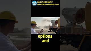 Why is Decent Machinery's mist cannon the ideal choice for dust suppression in open-pit mining?