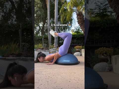 5 unique BOSU exercises for your core 🔥 #bosu #bosuball #coreworkout