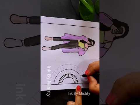 Girl mandala art | girl mandala drawing | mandala art for beginners | mandala art | shorts