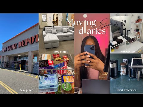 NYC MOVING IN VLOG 📦 : NYC APARTMENT,  NEW CHAPTER, SHOPPING, UNBOXING AND BUILDING FURNITURE & MORE