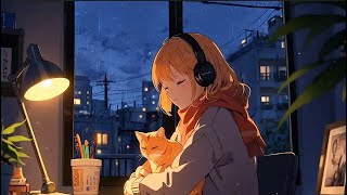 study with me 🐱🌧️ cozy lofi beats to study / sleep / relax to