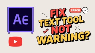how to fix Adobe After effect text tool not working  #tutorial #adobeaftereffects #howto