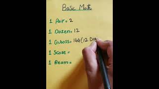 Basic Math #mathmagic #shortvideo #ytshorts |English Skills