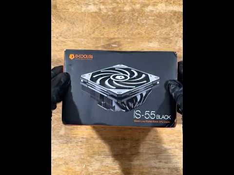ID-COOLING IS-55 BLACK CPU COOLER UNBOXING