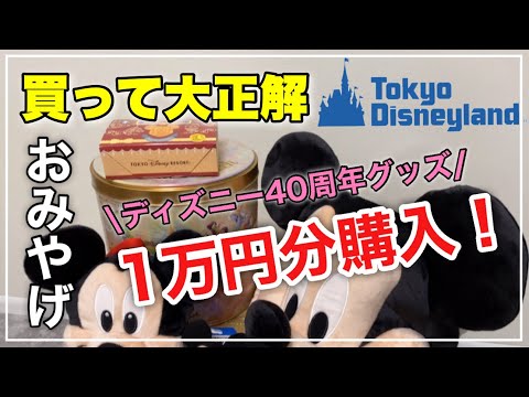 【購入品紹介】東京ディズニーランド40周年のグッズ❗️ピッタリ1万円分購入品紹介/ディズニーおみやげ