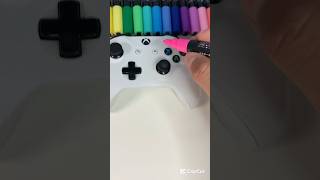 Custom Xbox Controller using paint markers! 😱🥶#arrtxmarkers #posca #custom #art #kpopdemonhunters