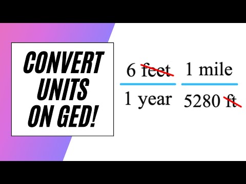 Do ANY Unit Conversion on GED Math!