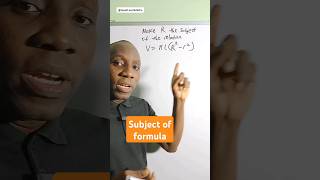 Change of Subject Formula. #formula #changeofsubject #subjectformula #gpadlearnmaths