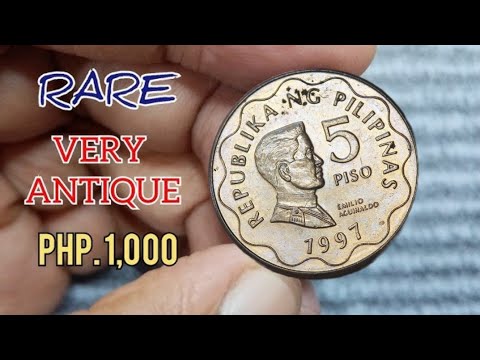 RARE 1997 5 PISO PHILIPPINES COIN | First PHILINDSING COIN Feature