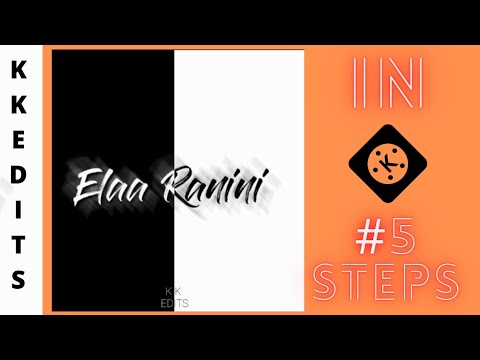 How to  make  black and white lyrical video🖤🤍 in 5 steps in Telugu in kinemaster in 2022 #kkedits ❤️