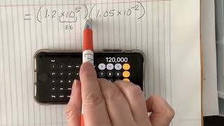 Scientific Notation in iPhone calculator