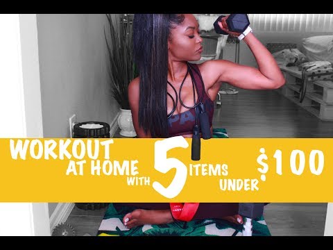 WORKOUT AT HOME WITH 5 ITEMS UNDER $100!!