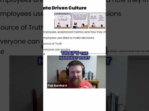 Building a data-driven culture