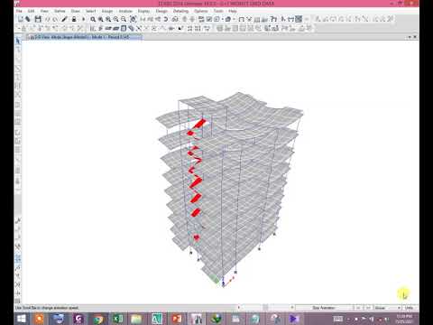Response/behavior of structure due to seismic vertical ground acceleration ~ Mathematical Model ETAB