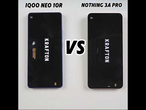 IQOO NEO 10R VS NOTHING 3A PRO #shorts #bgmi #pubgmobile
