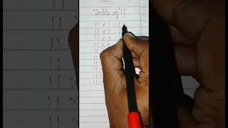 table of 11 #maths #smartclasses #table #ytshorts